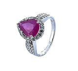 Anillo De Plata Con Piedras Preciosas