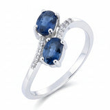 Anillo De Plata Con Piedras Preciosas