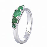 Anillo De Plata Con Piedras Preciosas