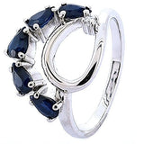 Anillo De Plata Con Piedras Preciosas