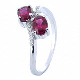 Anillo De Plata Con Piedras Preciosas