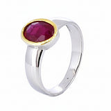 Anillo De Plata Con Piedras Preciosas