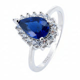 Anillo De Plata Con Piedras Preciosas