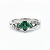 Anillo De Plata Con Piedras Preciosas
