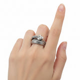 Anillo De Plata Serpiente