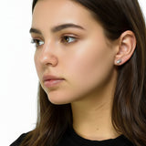 Arete Niño Plata Con Circonia