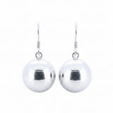 Aretes Bola Broche Gancho De Plata