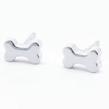 Aretes De Huesito De Plata
