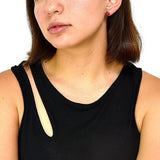 Aretes De Manzana Plata Con Cristal