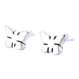 Aretes De Mariposa De Plata