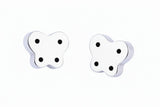 Aretes De Mariposa De Plata