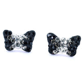 Aretes De Mariposa Plata Con Cristal