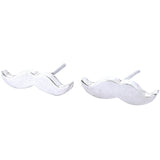 Aretes De Mostacho De Plata