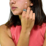 Argolla De Plata Con Marquesita