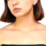 Broquel de Estrella Negra de Plata con Circonia