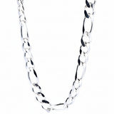 Cadena Gruesa 3x1 Diamantada De Plata