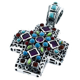 Cruz Chica De Piedras De Plata