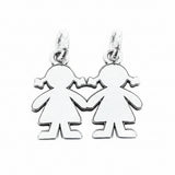 Dije De Plata 2 Niñas