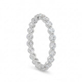 Anillo Eternity Priscila de Diamantes Corte Redondo 0.94ct, Oro 10K