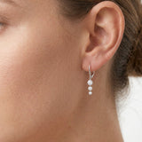 Aretes Luna de Diamantes Lab 1.01ct, Oro 10K