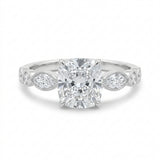 Anillo Adriana de Diamantes Corte Cojín 1.38ct, Oro 14K