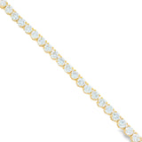 Pulsera Beatriz Tenis de Diamantes Lab 5ct, Oro 14K