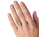 Anillo Azucena de Ópalo Azul