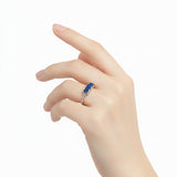 Anillo Zafiro Gema Del Mar