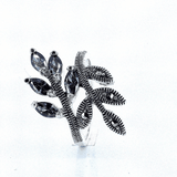 Anillo De Plata Con Marquesita y Circonia