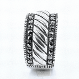 Argolla De Plata Con Marquesita