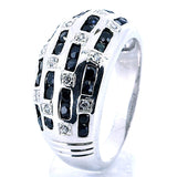 Anillo De Plata Con Piedras Preciosas