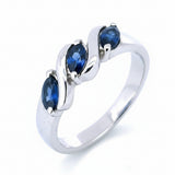 Anillo De Plata Con Piedras Preciosas