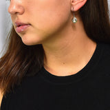 Arete De Plata Carita Feliz Con Pestañas