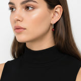 Arete De Plata Con Esfera