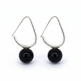 Arete De Plata Con Esfera