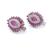 Aretes De Plata Con Piedras Preciosas