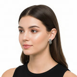 Aretes De Plata Marquesita Con Circonia
