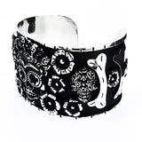 Brazalete Catrina Oxidado De Plata