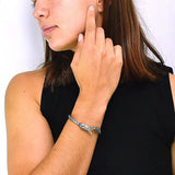 Brazalete OxidadoTejido Con Alas