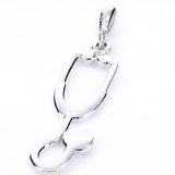 Dije Estetoscopio De Plata