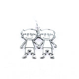 Dije de Plata Par Niños-Dije-Plarte