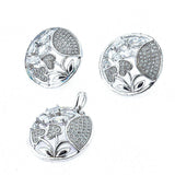 Juego De Plata Con Circonia-Plarte