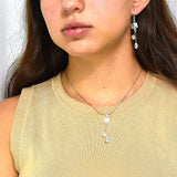 Juego De Plata Con Cristal Y Circonia