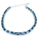 Pulsera De Plata Con Piedras Naturales