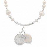 Collar de Perla con Dije de San Benito