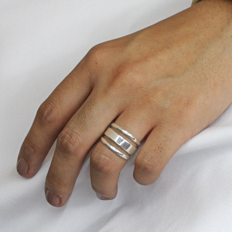 Anillo de Plata Grueso 12