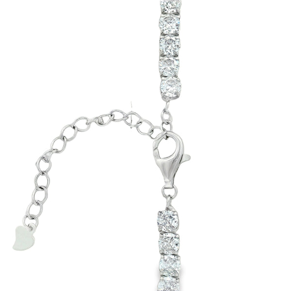 Collar de Tenis Plata con Circonia