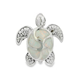 Dije de Plata con Opalo de Tortuga Azul