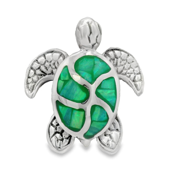 Dije de Plata con Opalo de Tortuga Azul