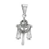 Dije De Cruz Plata Pavonada